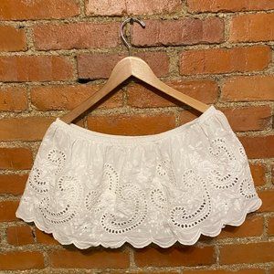 Chelsea & Violet off the shoulder crop top size L